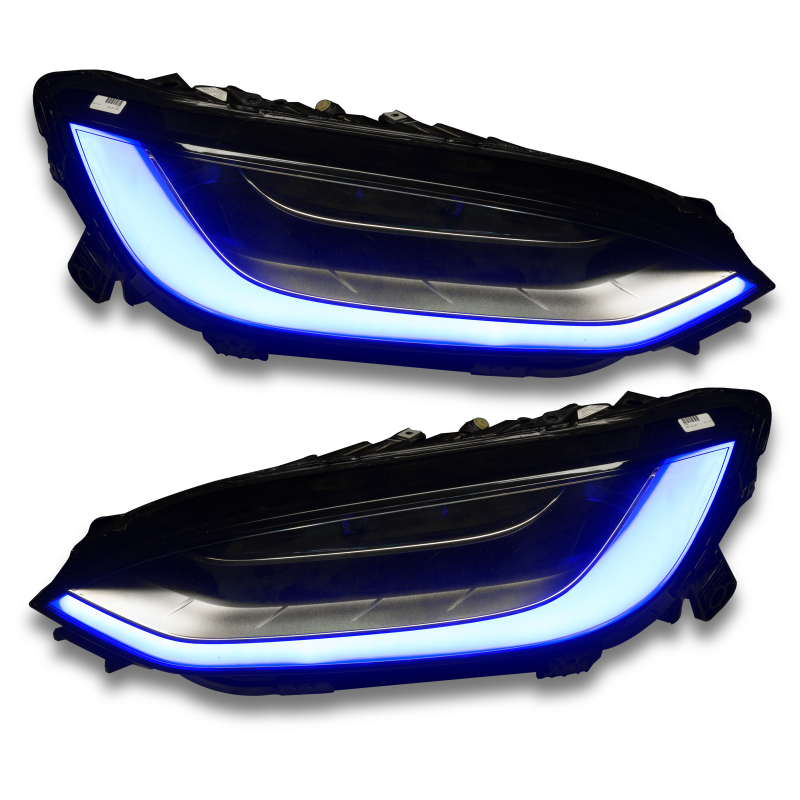 Tesla Model X Headlight & Fog Light DRL Upgrade Kit - ORACLE Lighting - Dynamic ColorSHIFT - Dynamic ColorSHIFT - `16-`21